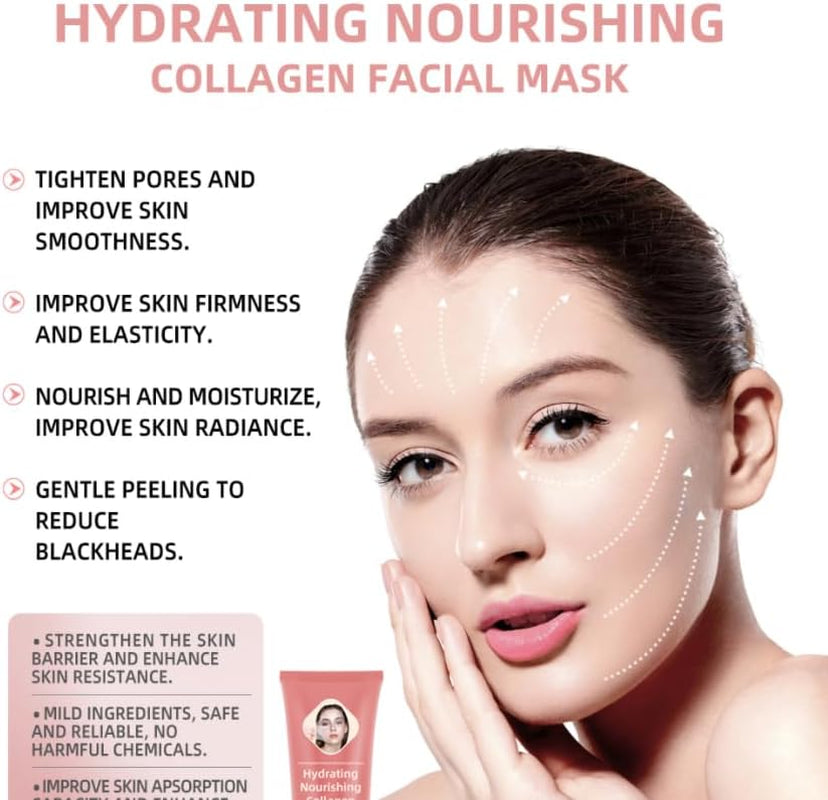 Masque Facial Pelable De Nuit Au Collagène,Masque Enveloppant De Nuit Au Collagène, Masque Enveloppant Au Collagène,Masque De Nuit Au Collagène Masque De Nuit Au Collagène,Collagen Peel-Off Mask(1Pcs)