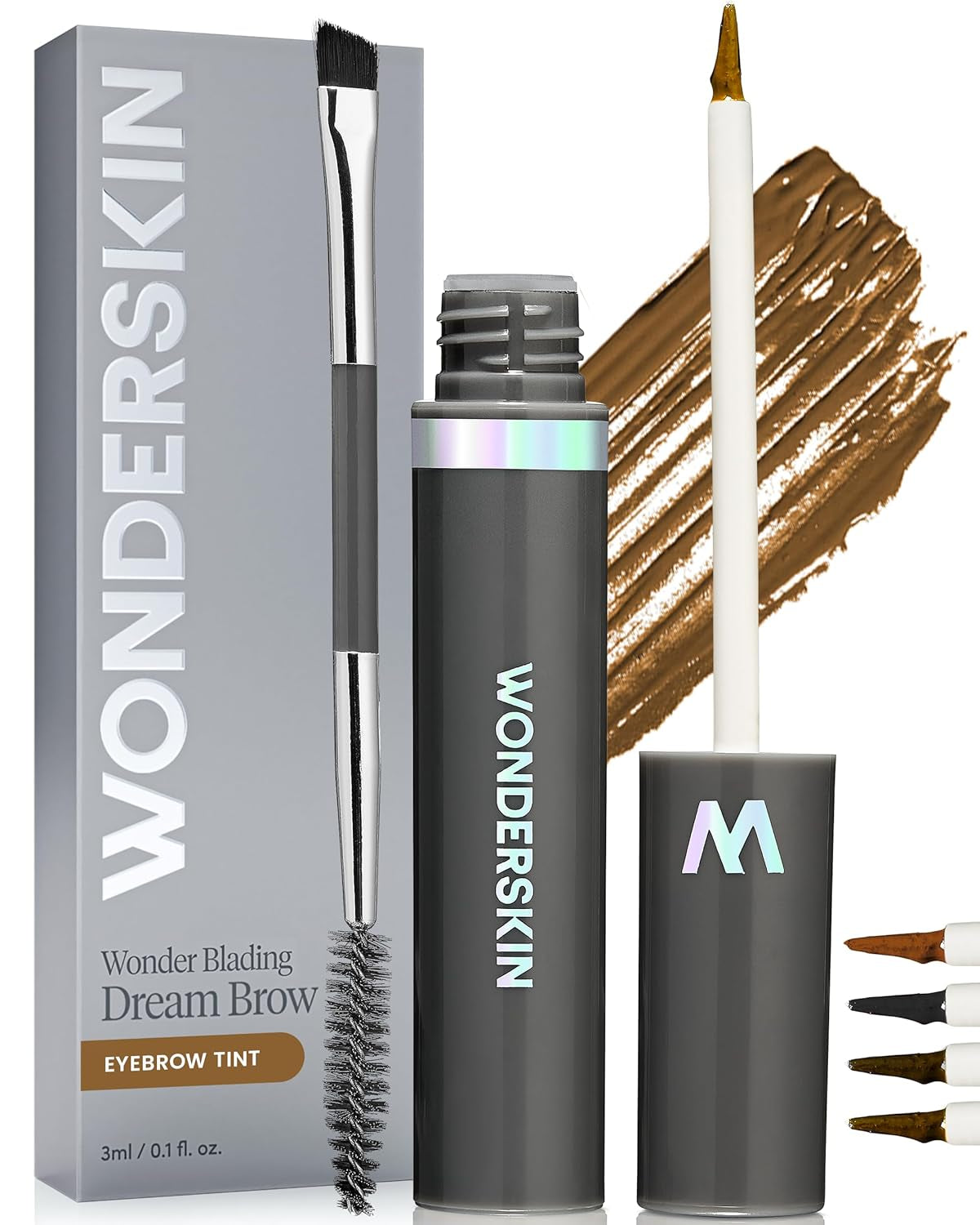 Dream Brow Eye Brow Gel, Long Lasting Eyebrow Gel, Water-Resistant, Transfer Proof Tinted Filler Eyebrow Mascara (Blonde)