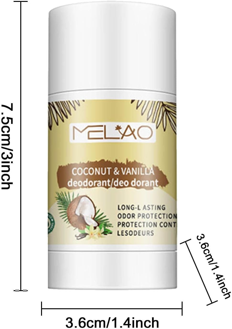 Déodorant Femme,Déodorant Femme | Soin Déodorant Anti-Transpirant Stick Pour Femme, Coco Soignante, Aisselles Douces Et Confortables