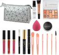 Kit De Maquillage Pour Femme, Kit De Maquillage Professionnel,Kit Complet De Maquillage Comprenant Un Sac De Rangement Pour Fard À Paupières, Rouge À Lèvres, Miroirs - Ensemble De Maquillage