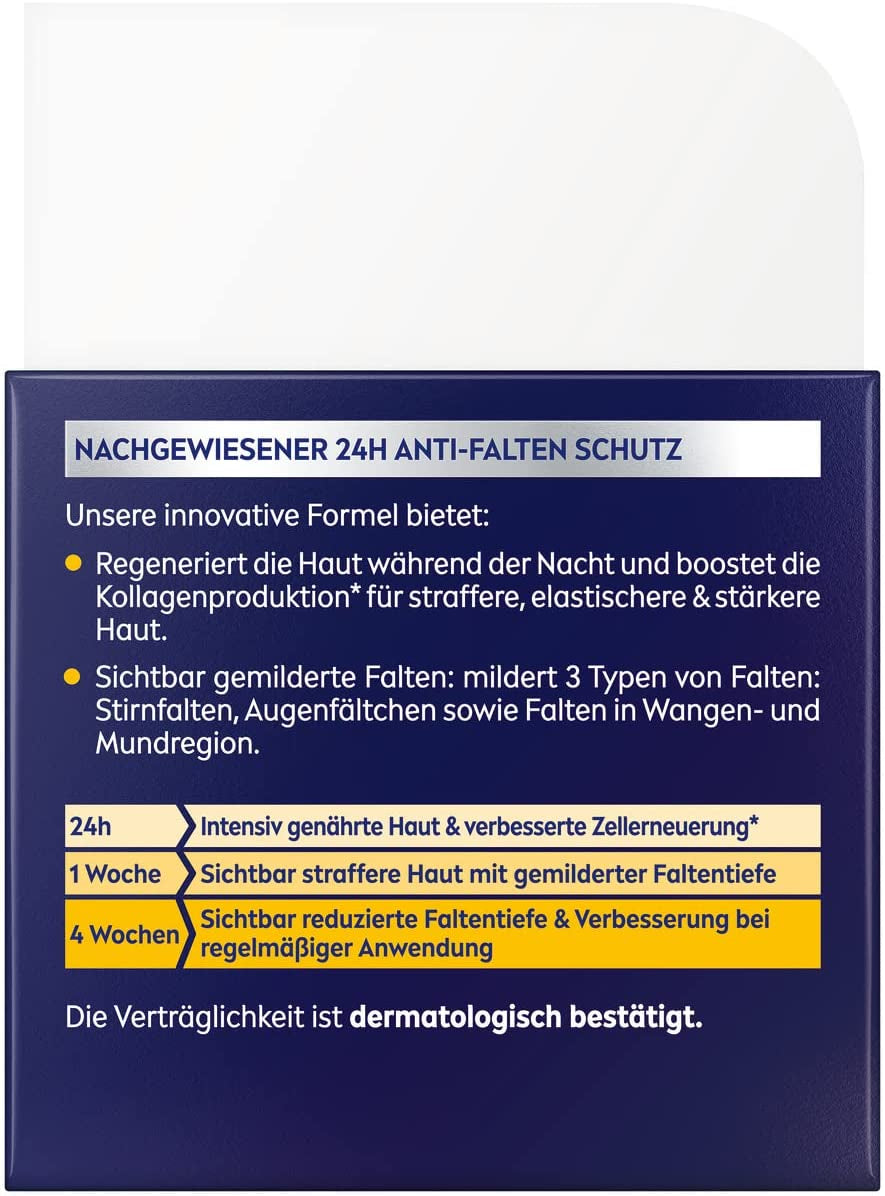 Q10 Soin De Nuit Régénérant Anti-Rides (50 Ml), Soin Du Visage Raffermissant Pour Tous Les Types De Peau, Crème De Nuit À Double Effet Koenzym Q10 Et Créatine